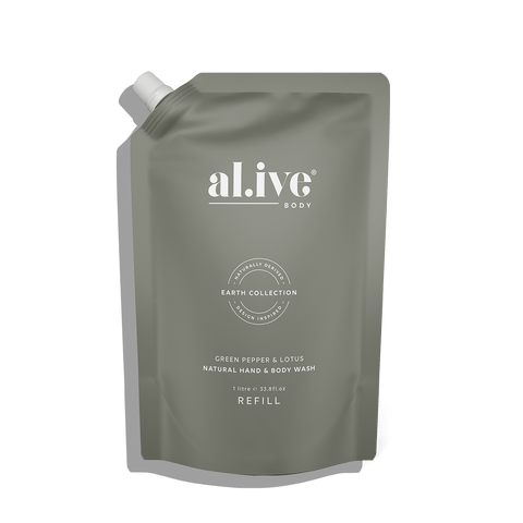 1 Ltr Wash Refill - Green Pepper & Lotus