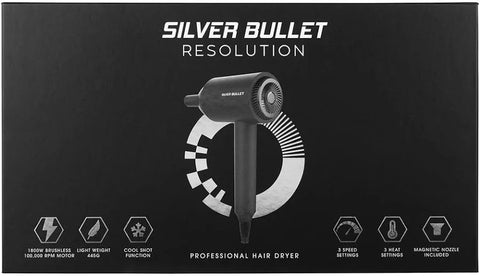 Silver Bullet Resolution Hair Dryer 1800W - Black
